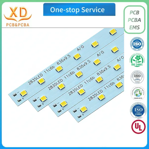 Custom LED Tube Light Aluminum PCB, OEM LED Design Aluminum Printed Circuit Board For LED Tube Lamp