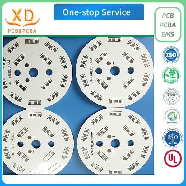 Custom Round LED Aluminum PCB Board, Aluminum MCPCB Round LED Circuit Board For Spotlight Downlight PAR Lamp