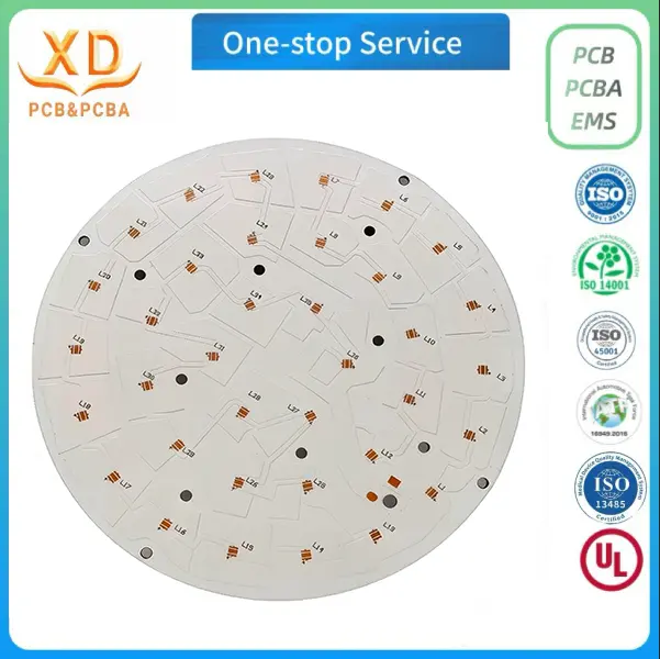 Custom Circular LED Aluminum PCB, Metal‑Core LED Printed Circuit Board For LED Downlight & Panel Light