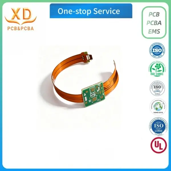 Smart ring with an ultra-thin six-layer rigid flex PCB polyimide pcb without NFC wireless charging flex pcb