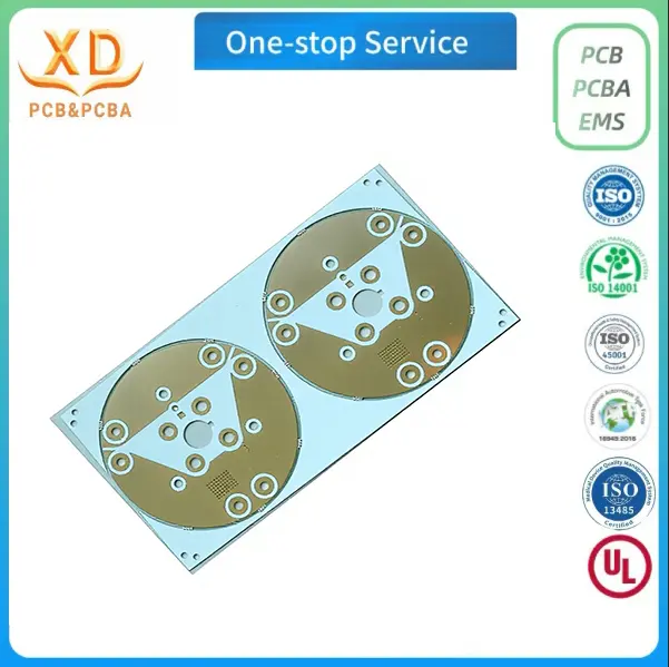 Panelized Round LED Aluminum PCB Manufacturer in China for Mass Production