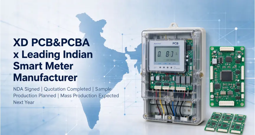 XD PCB&PCBA Enters Cooperation with Leading Indian Smart Meter Manufacturer